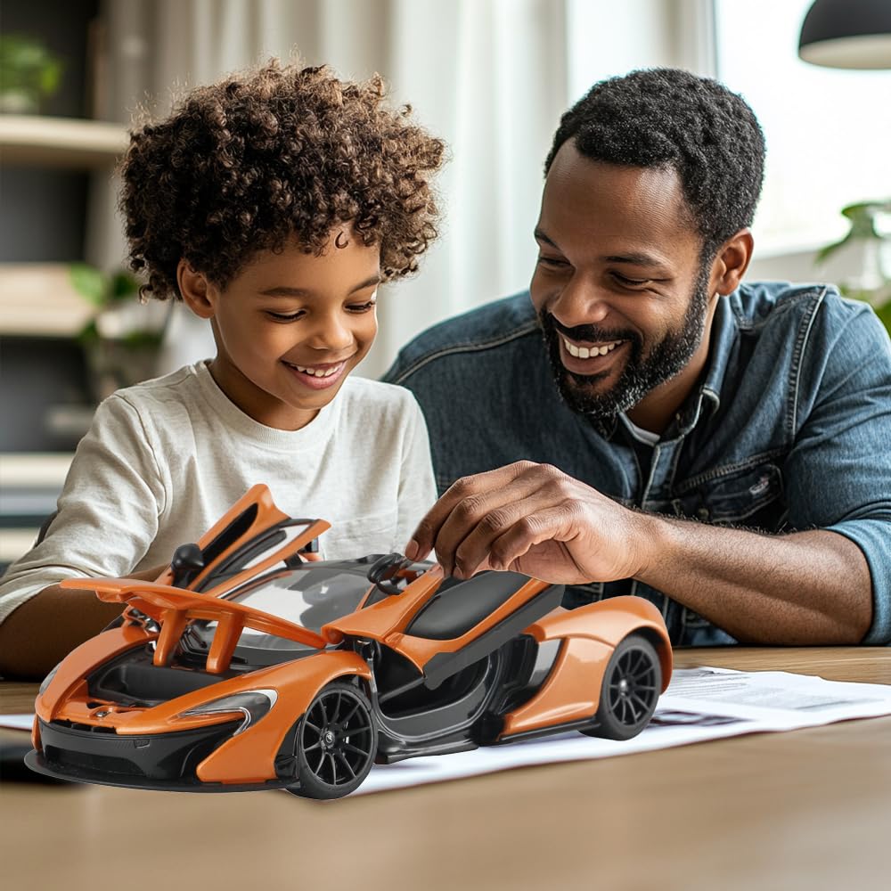 YYC Mclaren P1 1:24 diecast uses rubber tires for authentic texture.