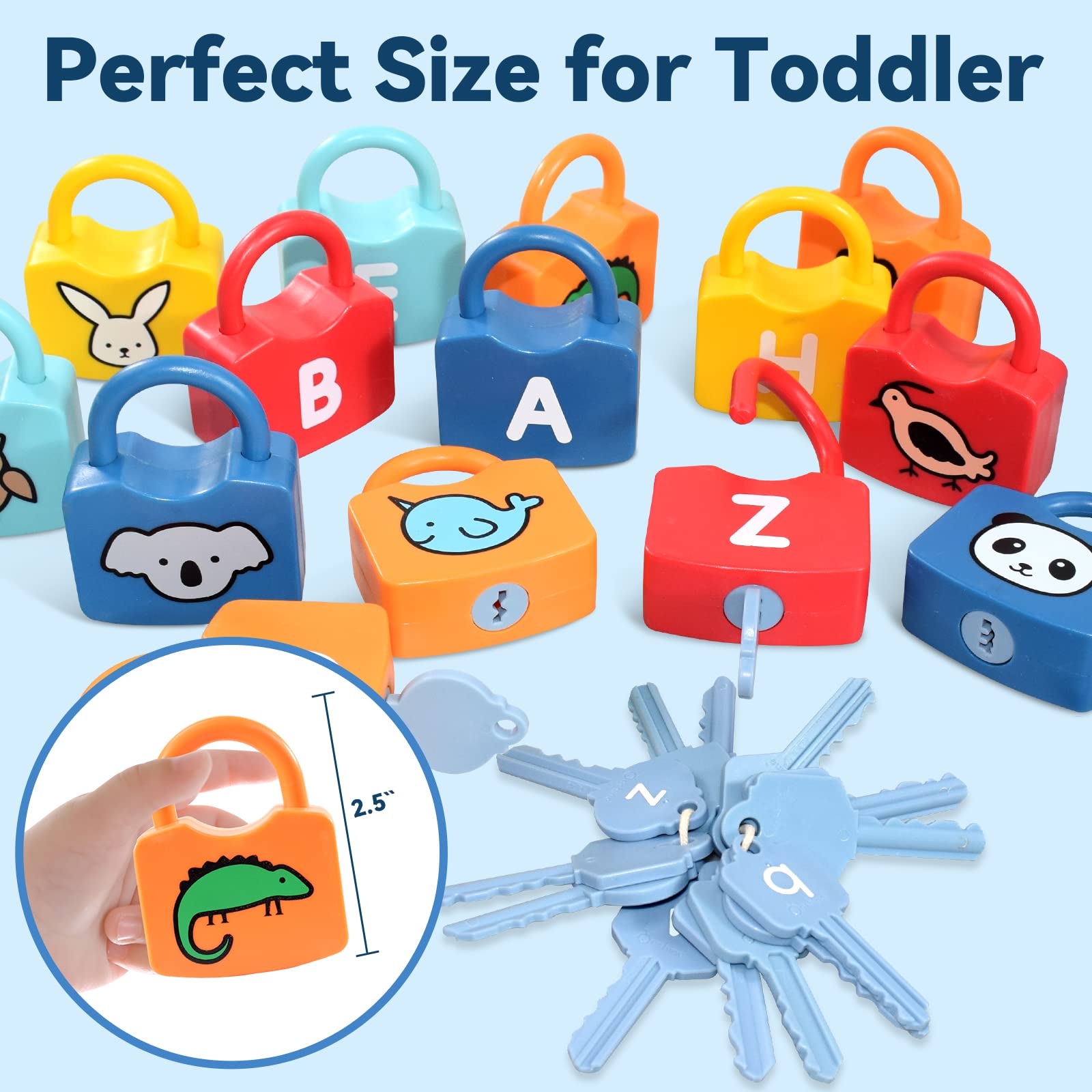 YYDeek durable BPA-free plastic ensures lasting toddler play