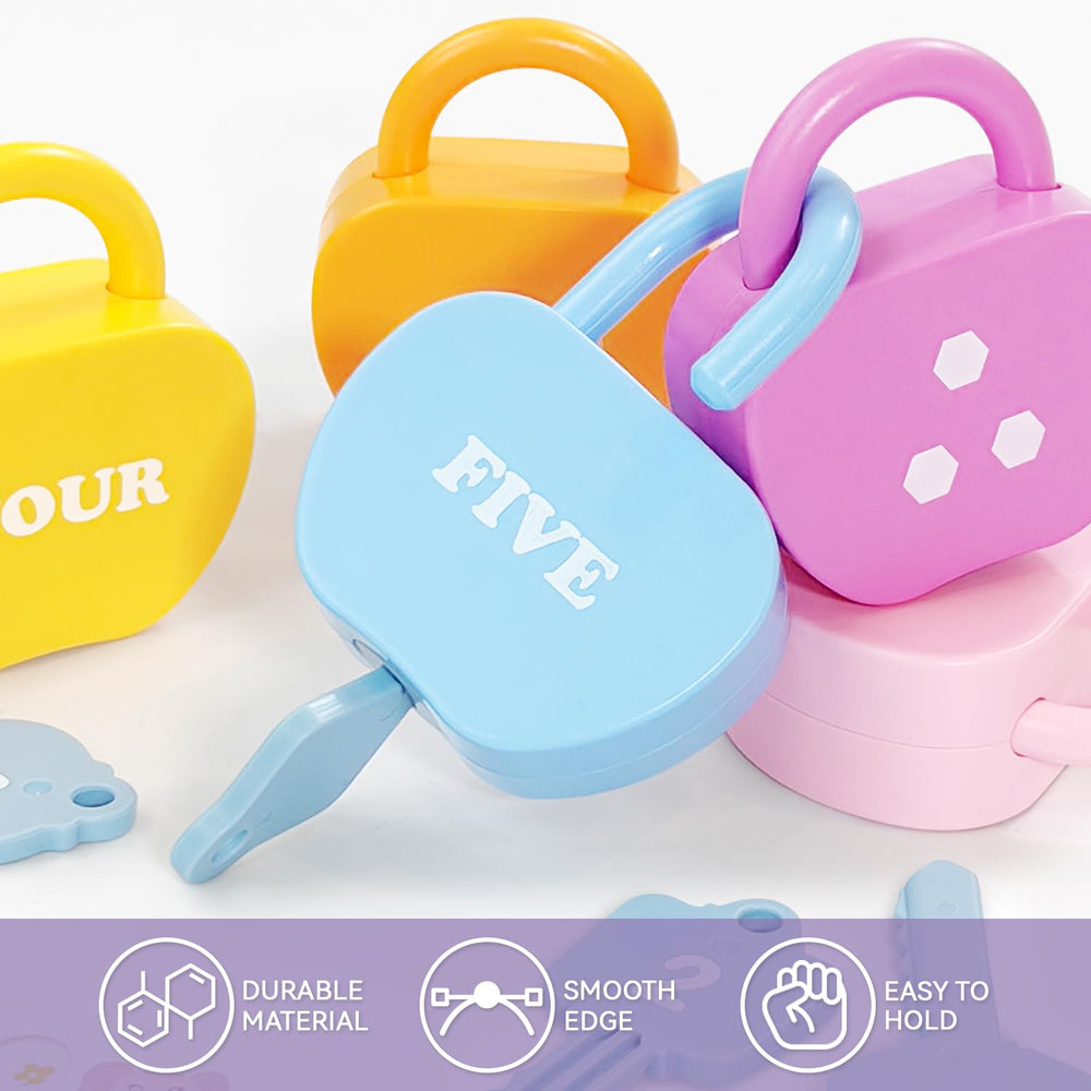 YYDeek bright colors Montessori toy enhances color perception and classification.