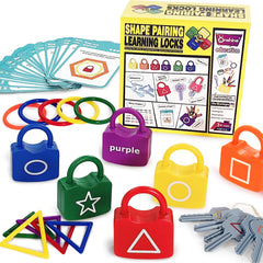 YYDeek Montessori lock and key toy with six locks and keys for hands-on matching.