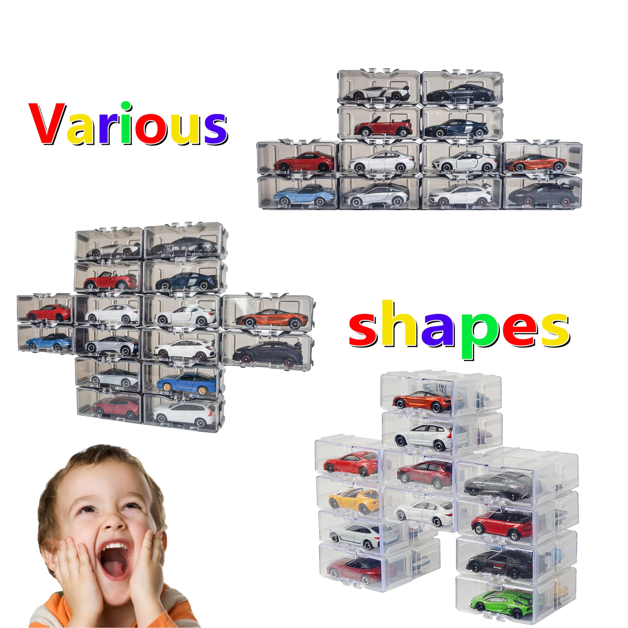 YYDS example layout demonstrating modular display ideas for cars