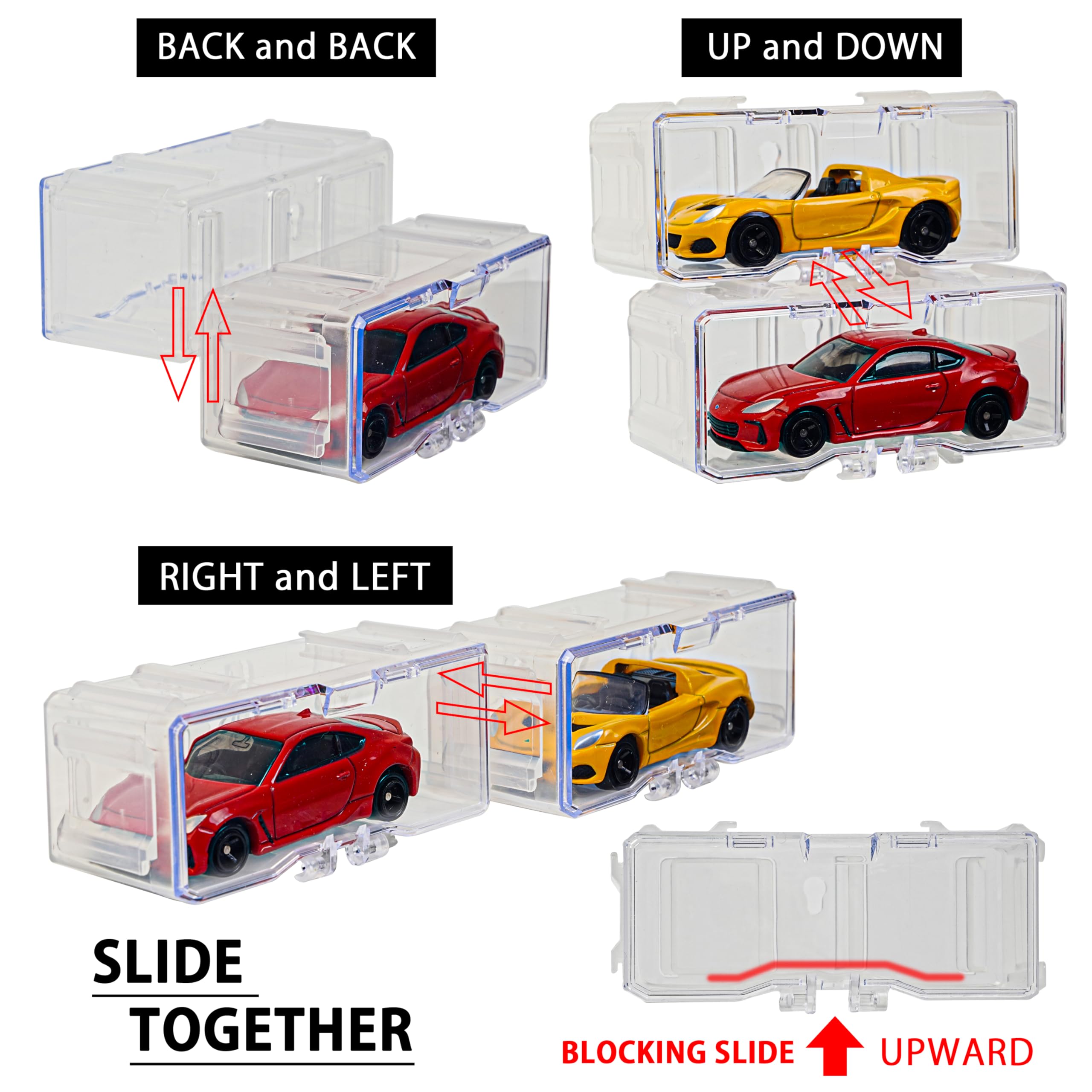 YYDS dustproof case protects toy cars from dust and bumps.