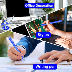 YYMHMF blue fidget pen on a desk for everyday use and focus