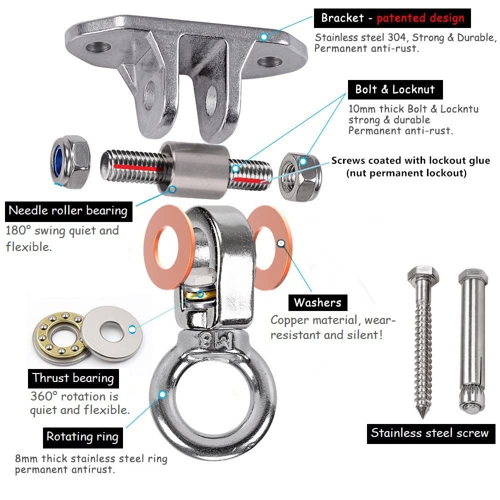 Yyiwhmy concrete and wood mounting kit ensures secure installation.