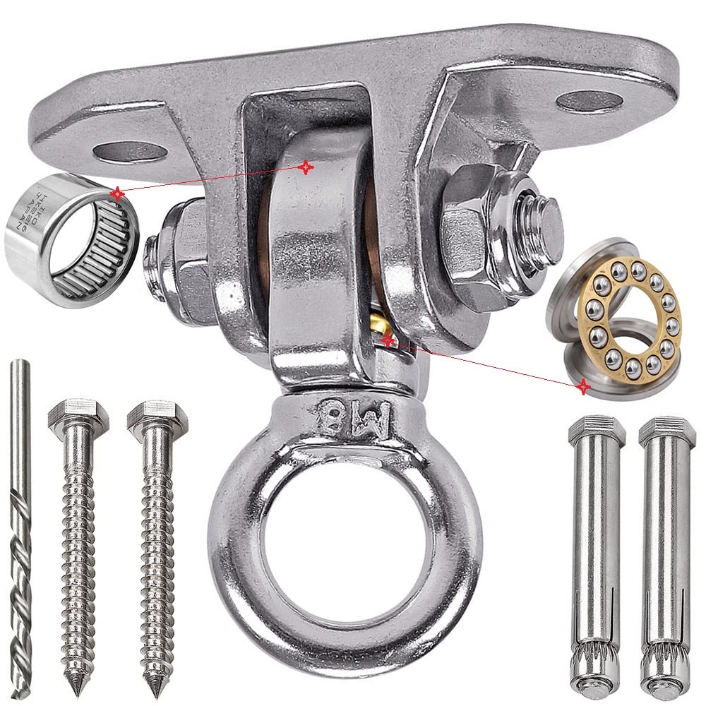 Yyiwhmy stainless steel swing hanger 180-360 degree mount for smooth rotation.