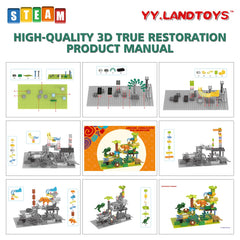 YY LANDTOYS building blocks layout encourages creative construction and problem-solving