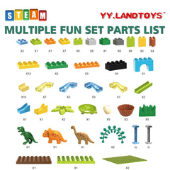 YY LANDTOYS dinosaur-themed play area invites exploration and pretend play
