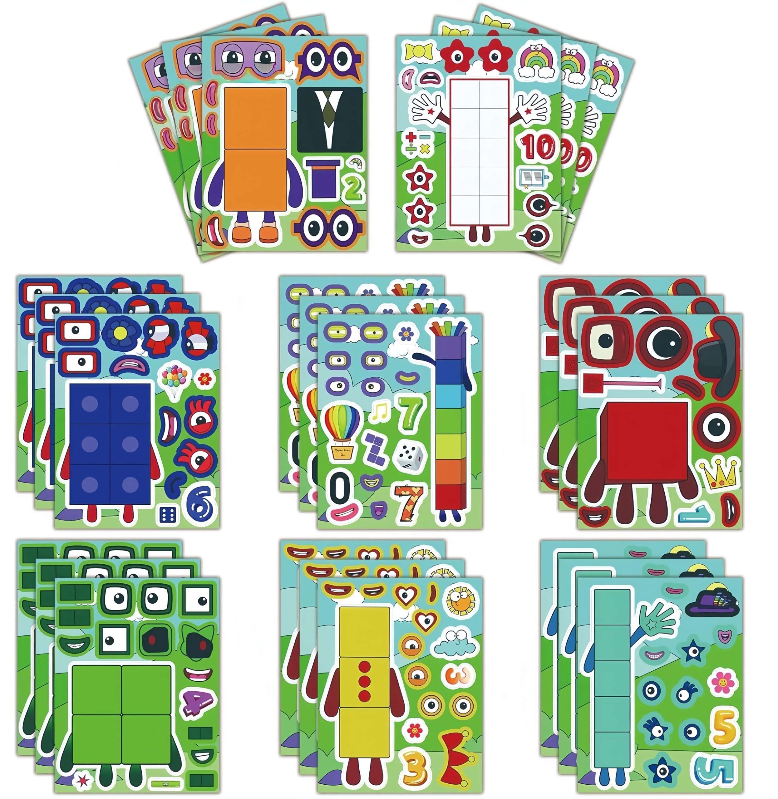 YYLCNLYY 24pcs waterproof number stickers on a water bottle for durable color