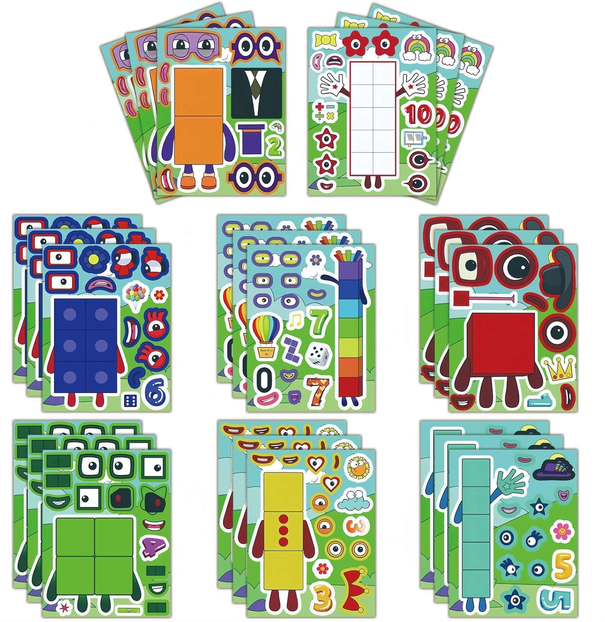 YYLCNLYY 24pcs waterproof number stickers on a water bottle for durable color