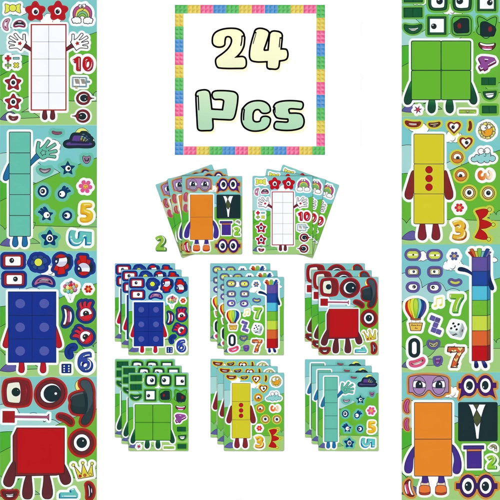 YYLCNLYY number stickers on a journal for vibrant, non-toxic decoration