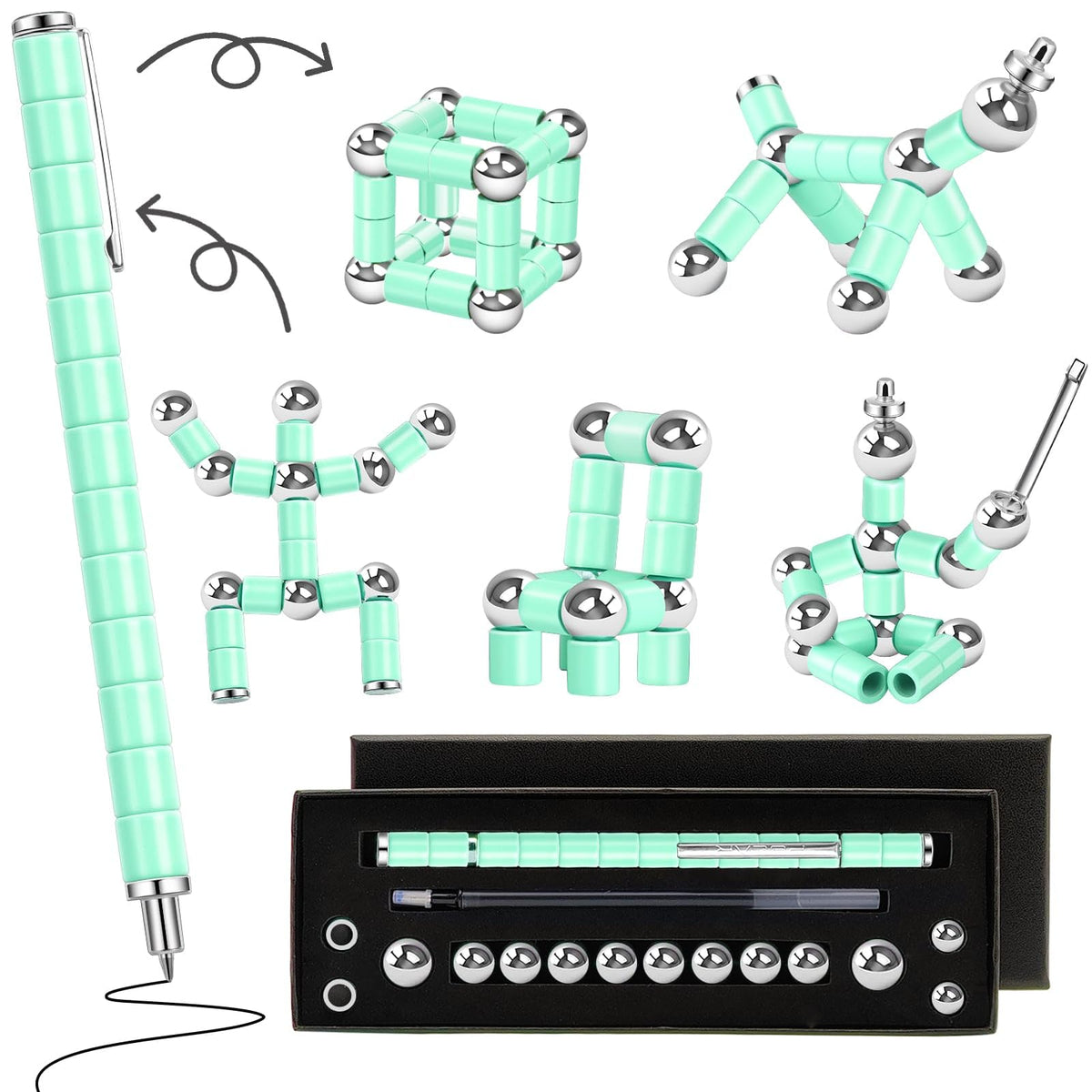 YYMHMF magnet pen deformable design for creative drawing and fidget engagement