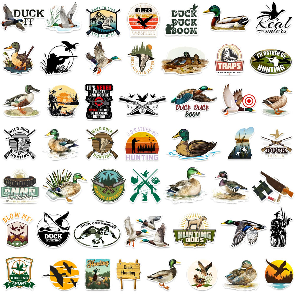 YYMYMGJ duck hunting stickers on a laptop personalize gear and stand out