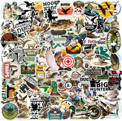YYMYMGJ duck hunting stickers on a water bottle add rugged DIY flair