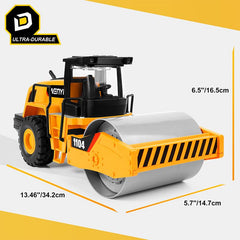 YySiRui steam roller toy heavy-duty tires grip sand and carpet.