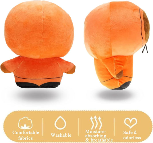 YZONU SP Anime plush doll orange, soft fabric for gentle snuggling.