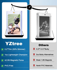 YZtree secure magnetic seal keeping cards safe with easy access.