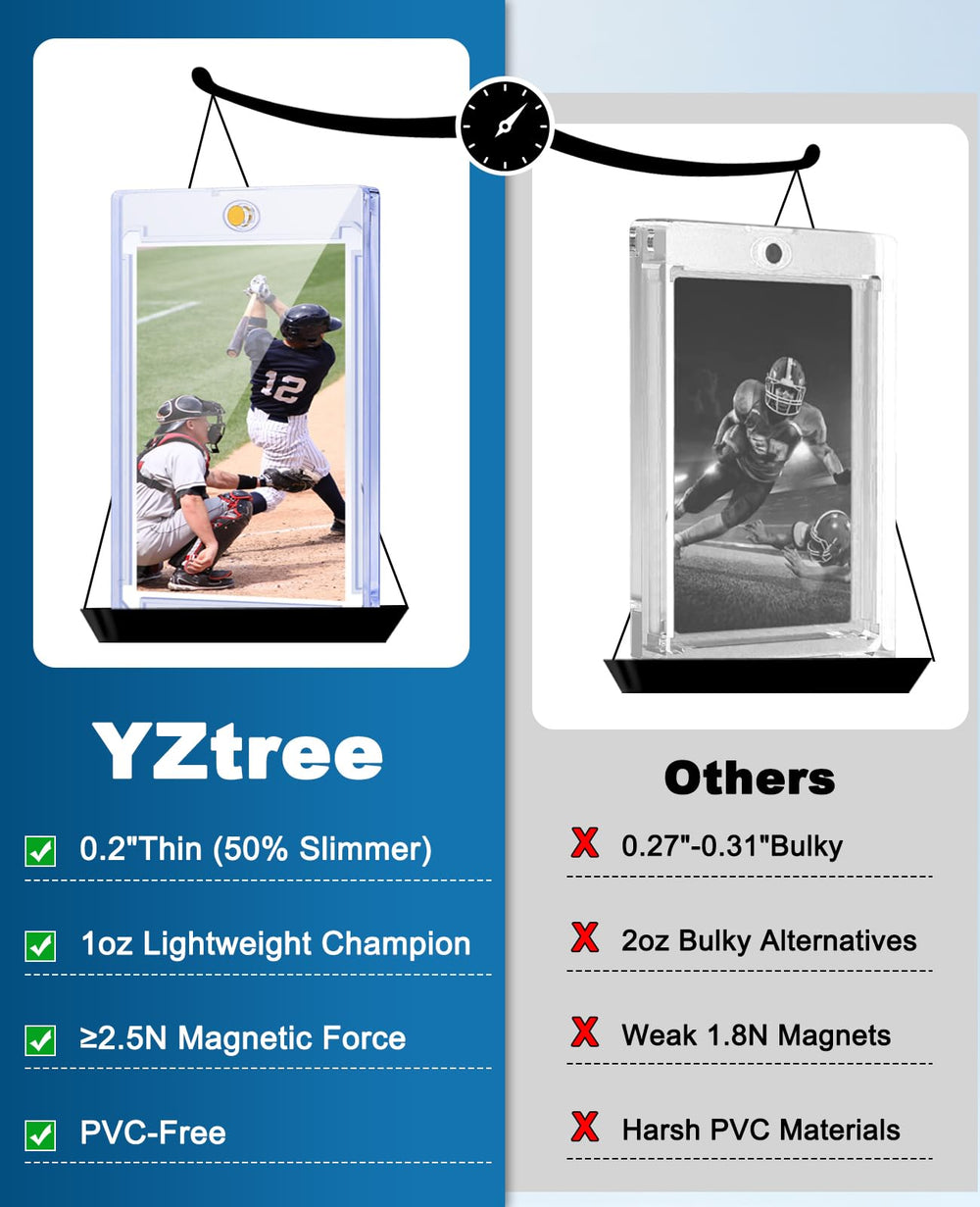 YZtree triple-layer protection keeps cards pristine in any display.