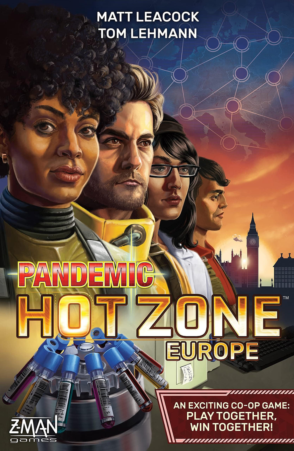 Z-Man Games Pandemic Hot Zone Europe board icons guiding fast decisions