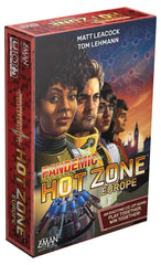 Z-Man Games Pandemic Hot Zone Europe map setup for cooperative planning