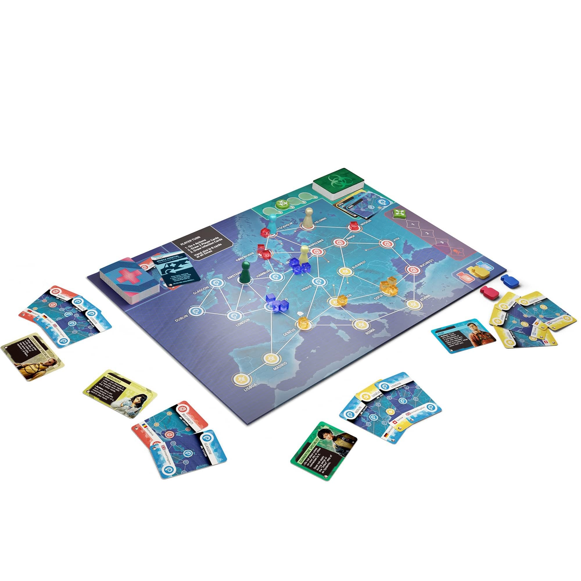 Z-Man Games Pandemic Hot Zone Europe mutation cards for extra challenge