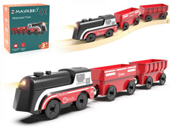 Z MAYABBO battery-operated train with headlight for imaginative play on wooden tracks