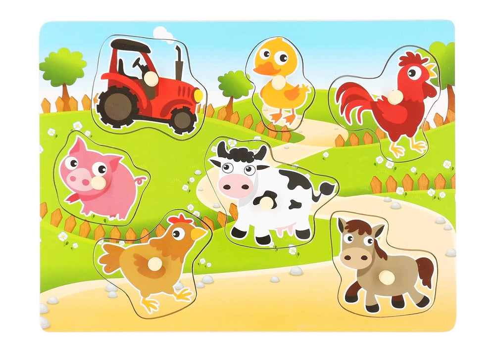 Z MAYABBO bright painted pieces promote color recognition and fine motor skills.