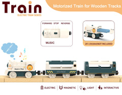 Z MAYABBO decorated car 1 adds vibrant storytelling for imaginative train adventures.