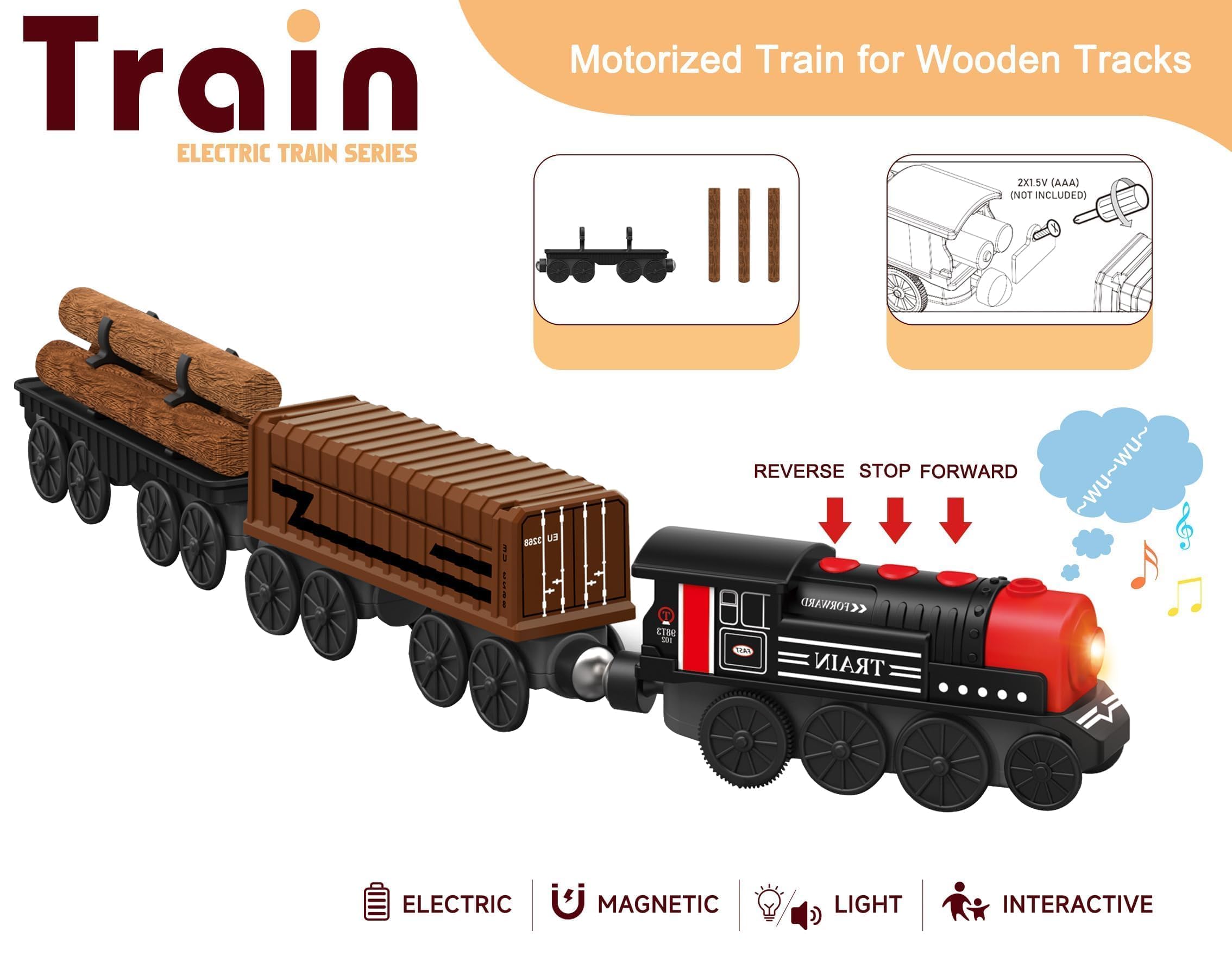 Z MAYABBO magnetic carriages connect easily for seamless track adventures.