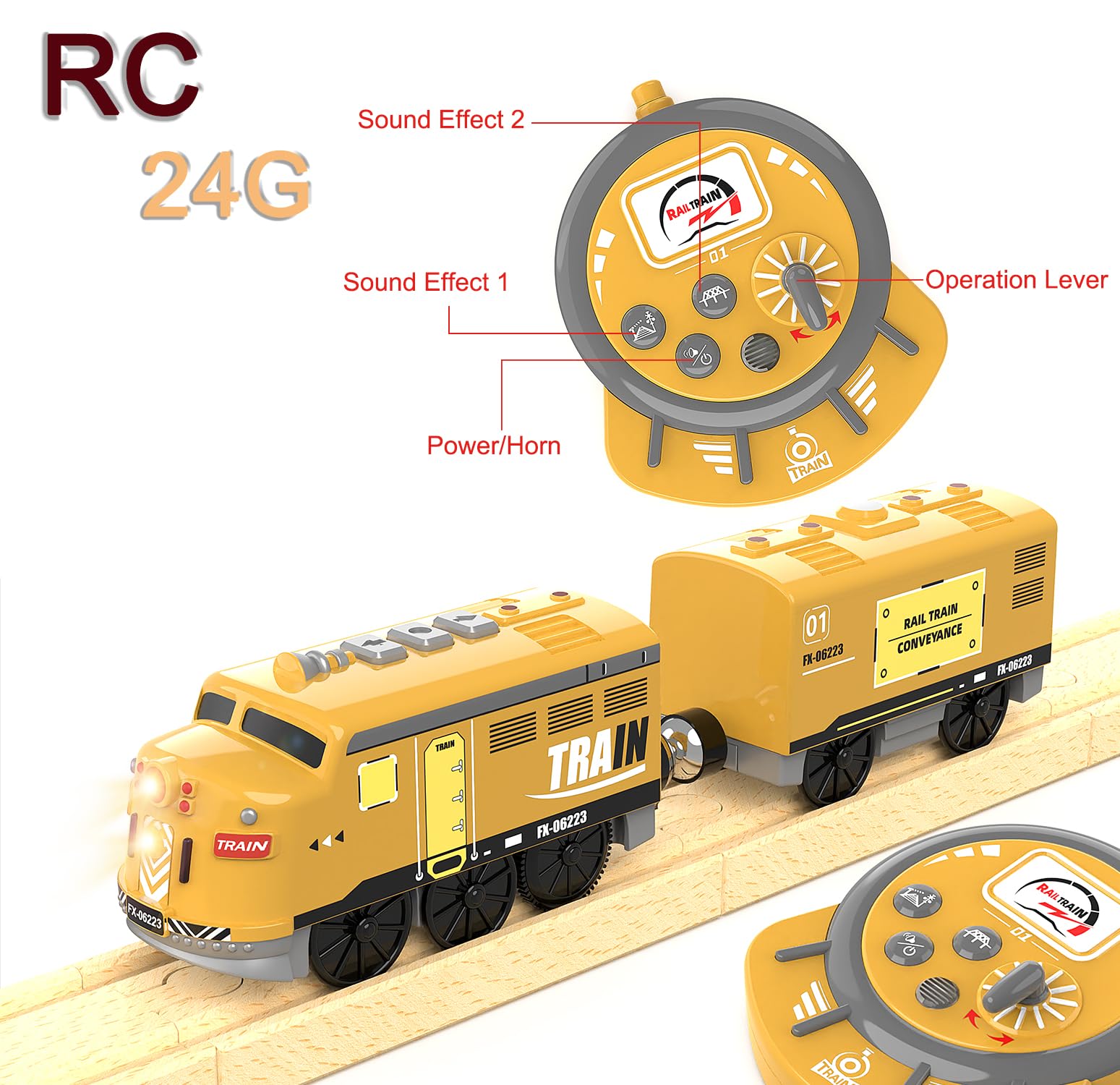 Z Mayabbo locomotive in action with remote control for responsive play.