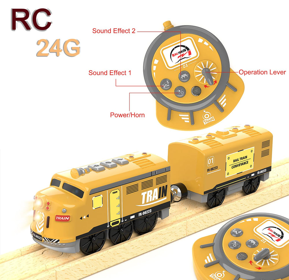 Z Mayabbo locomotive in action with remote control for responsive play.