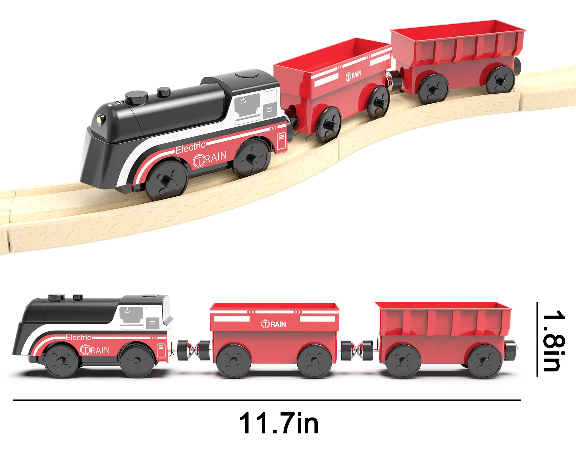 Z MAYABBO locomotive pulling multiple cars for longer routes