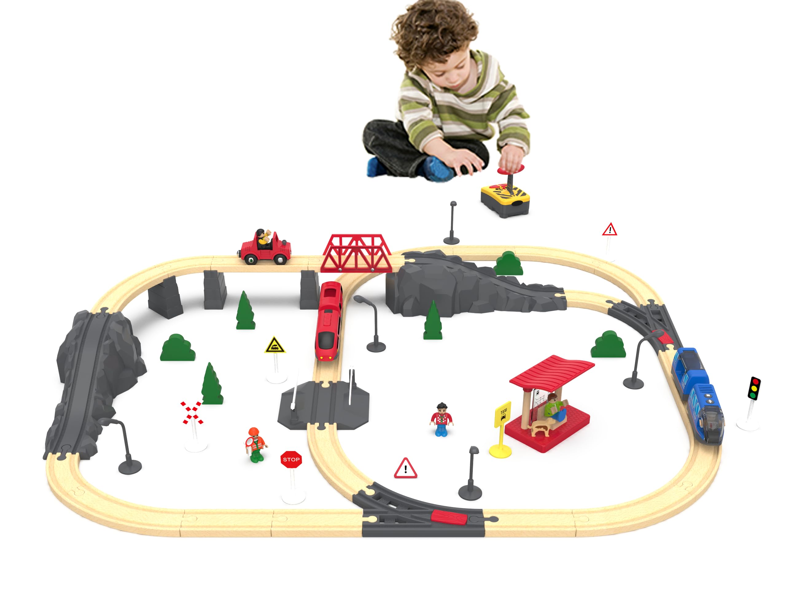 Z MAYABBO passenger car adds detail to extend pretend railway play.