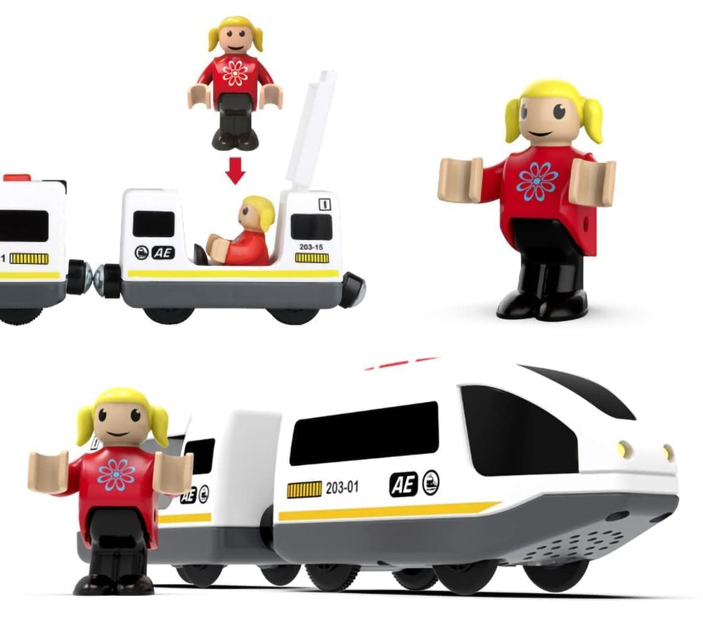Z MAYABBO remote control unit lets kids guide trains easily.