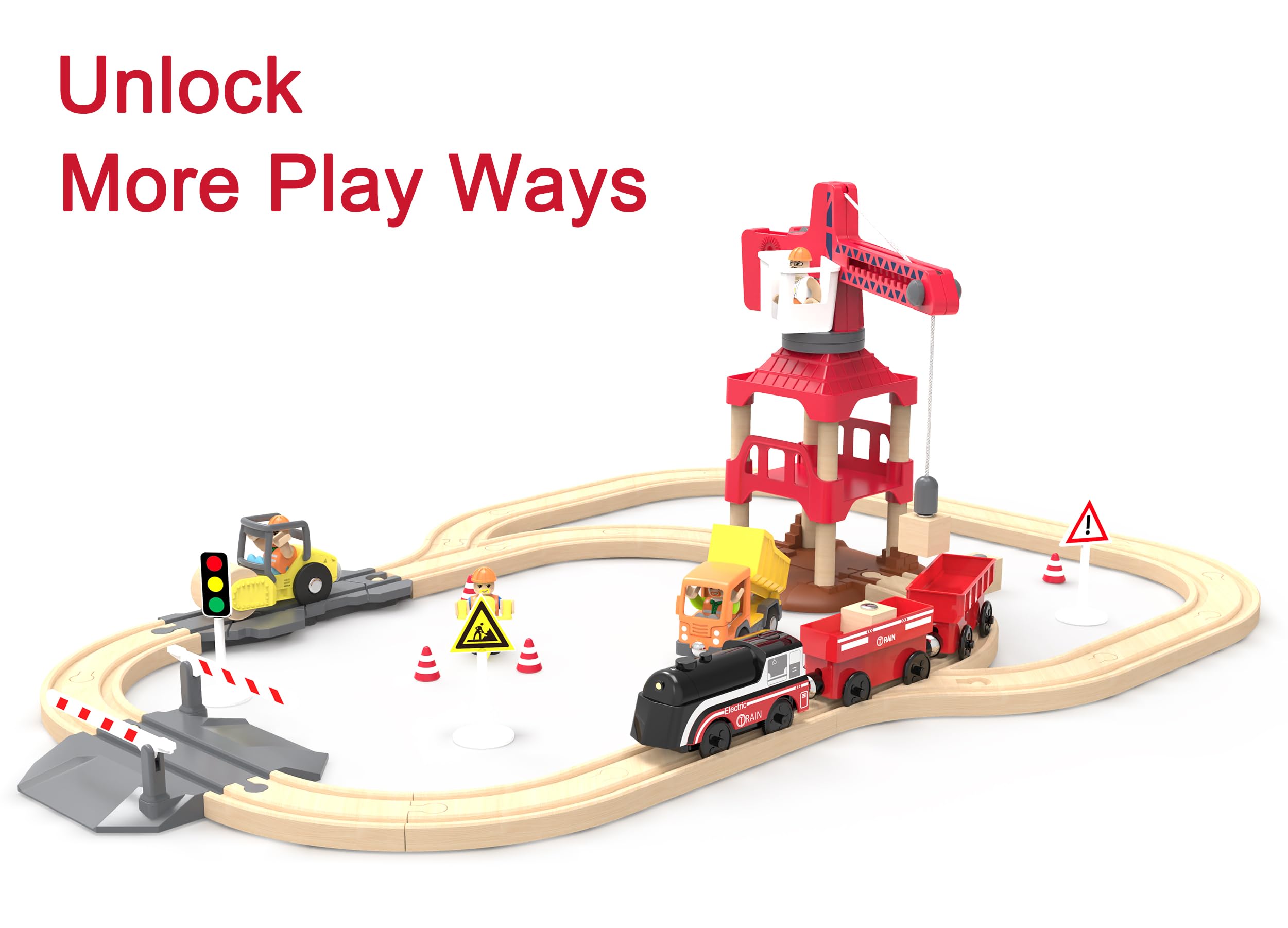 Z MAYABBO safe, child-friendly materials used in the train set