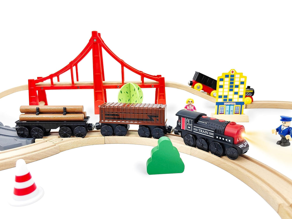 Z MAYABBO train set features light and sound effects for immersive play.