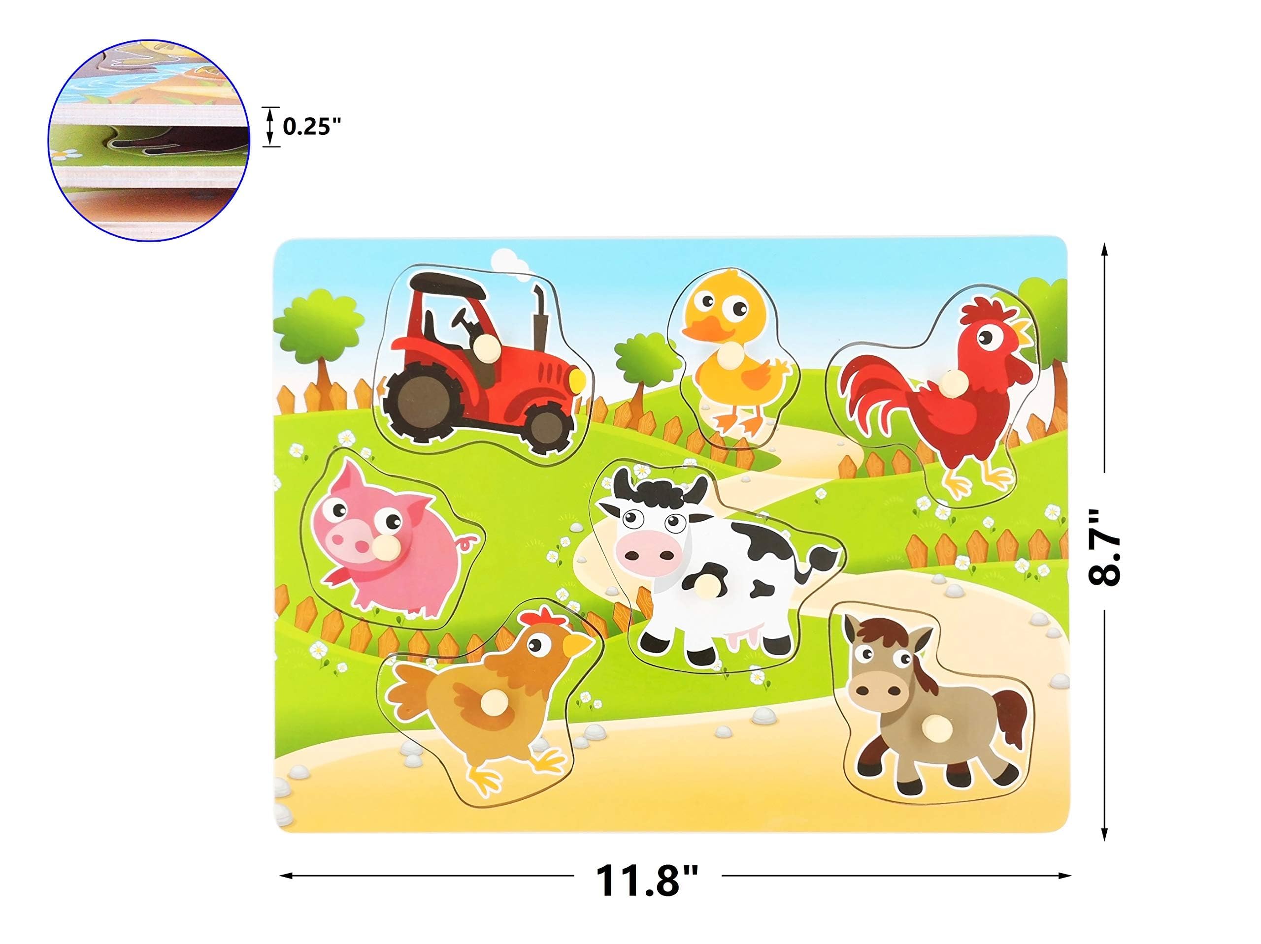 Z MAYABBO wooden peg board for easy grasp and safe stacking.