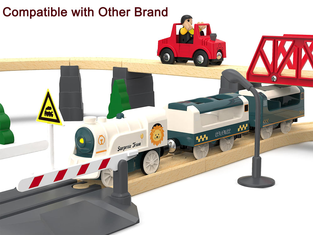 Z MAYABBO wooden track compatibility enables easy expansion with popular brands.