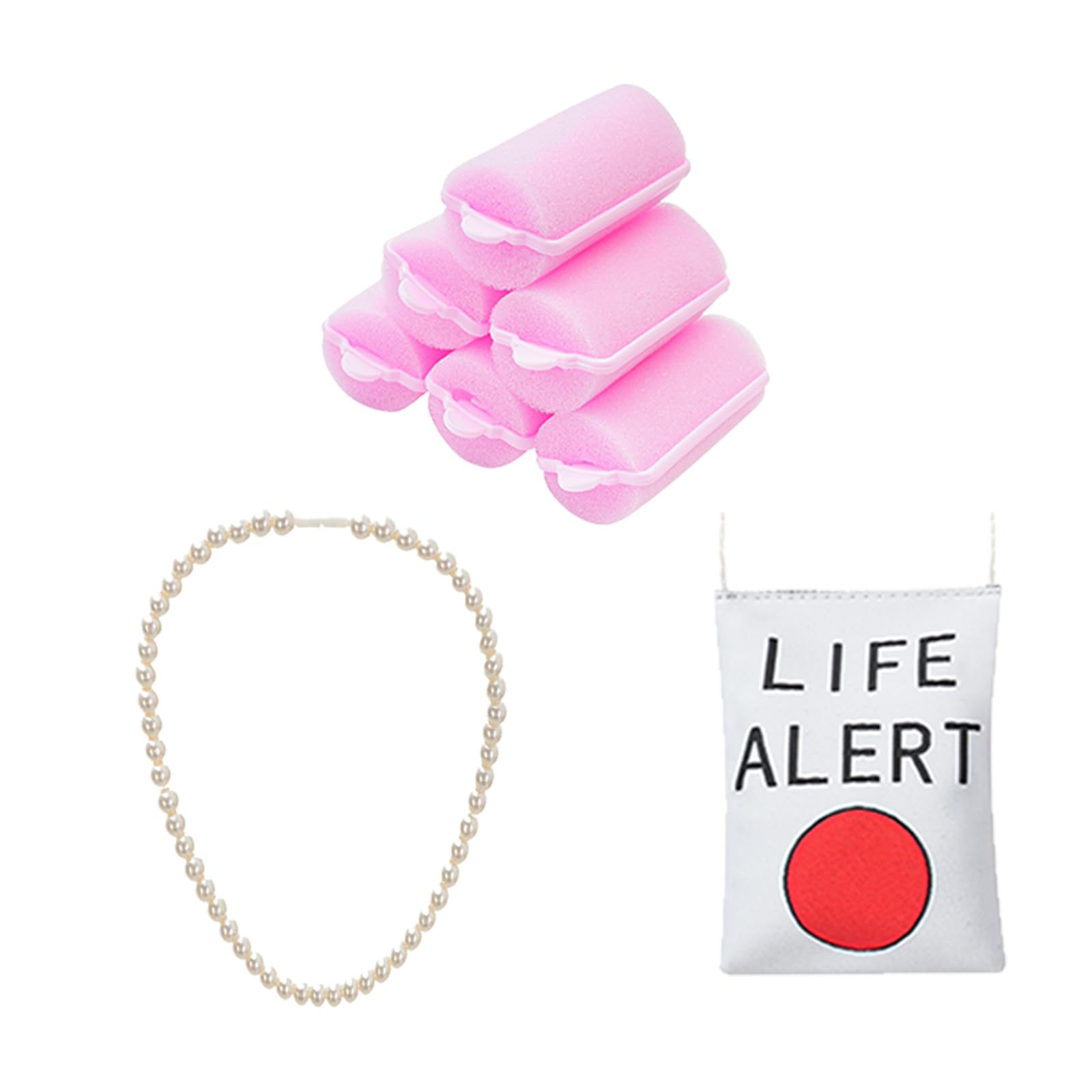 Z-Shop LIFE ALEPRT print necklace adds playful vintage flair