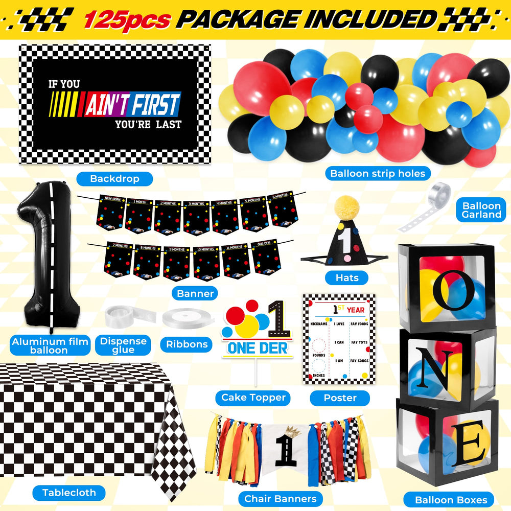 Z1juce Fast One 40-inch foil balloon creates dramatic focal point