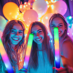 Zaaaslsm foam glow stick battery access enables quick replacements during events.