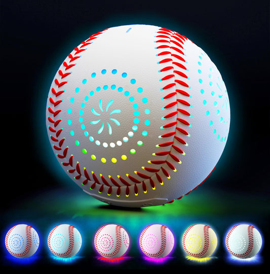 ZACEAC LED baseball glow in dark for safe outdoor night play