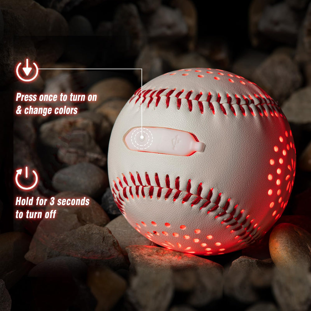 ZACEAC LED baseball hand-stitched pattern for durable play