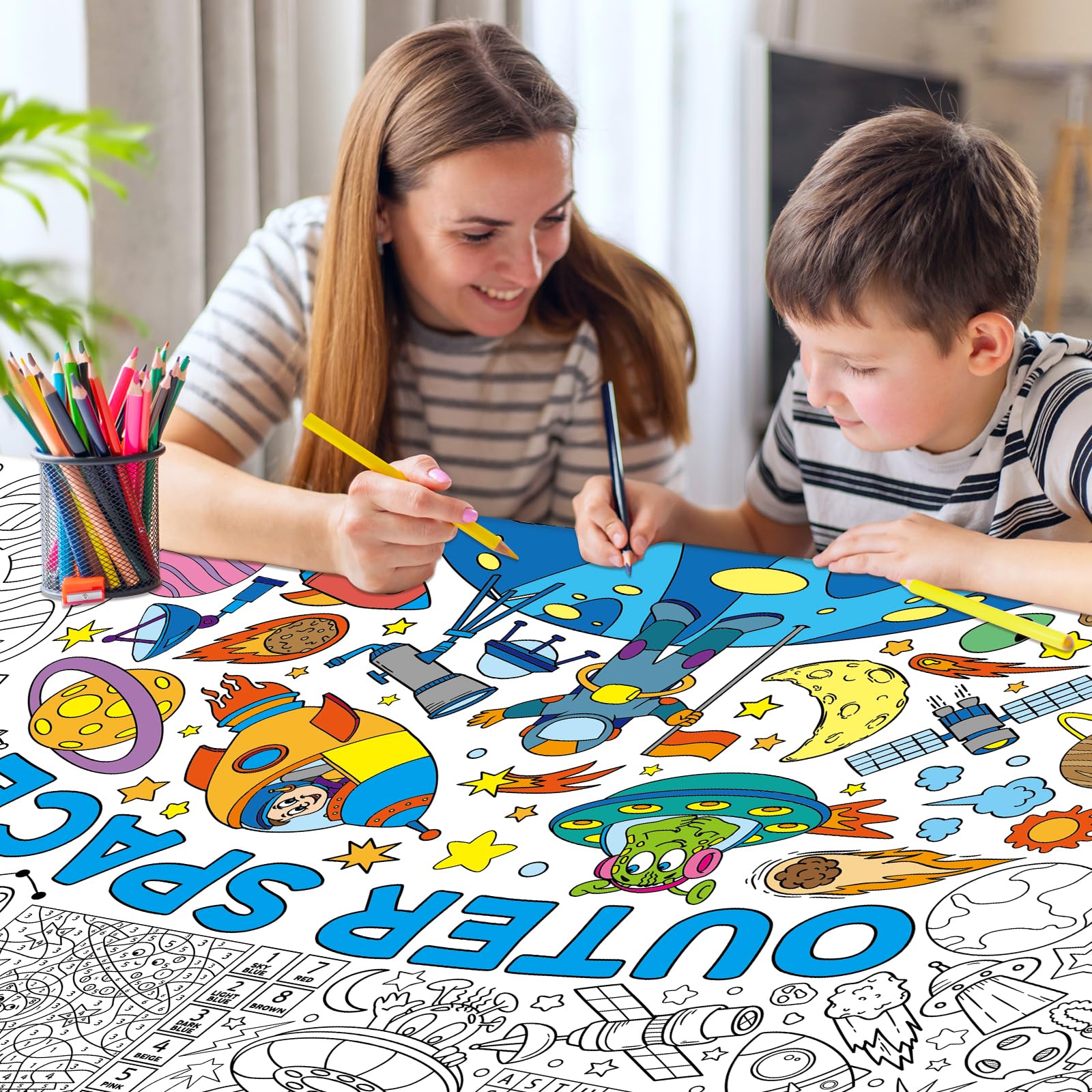 Zachely classroom space activity poster supports group crafts