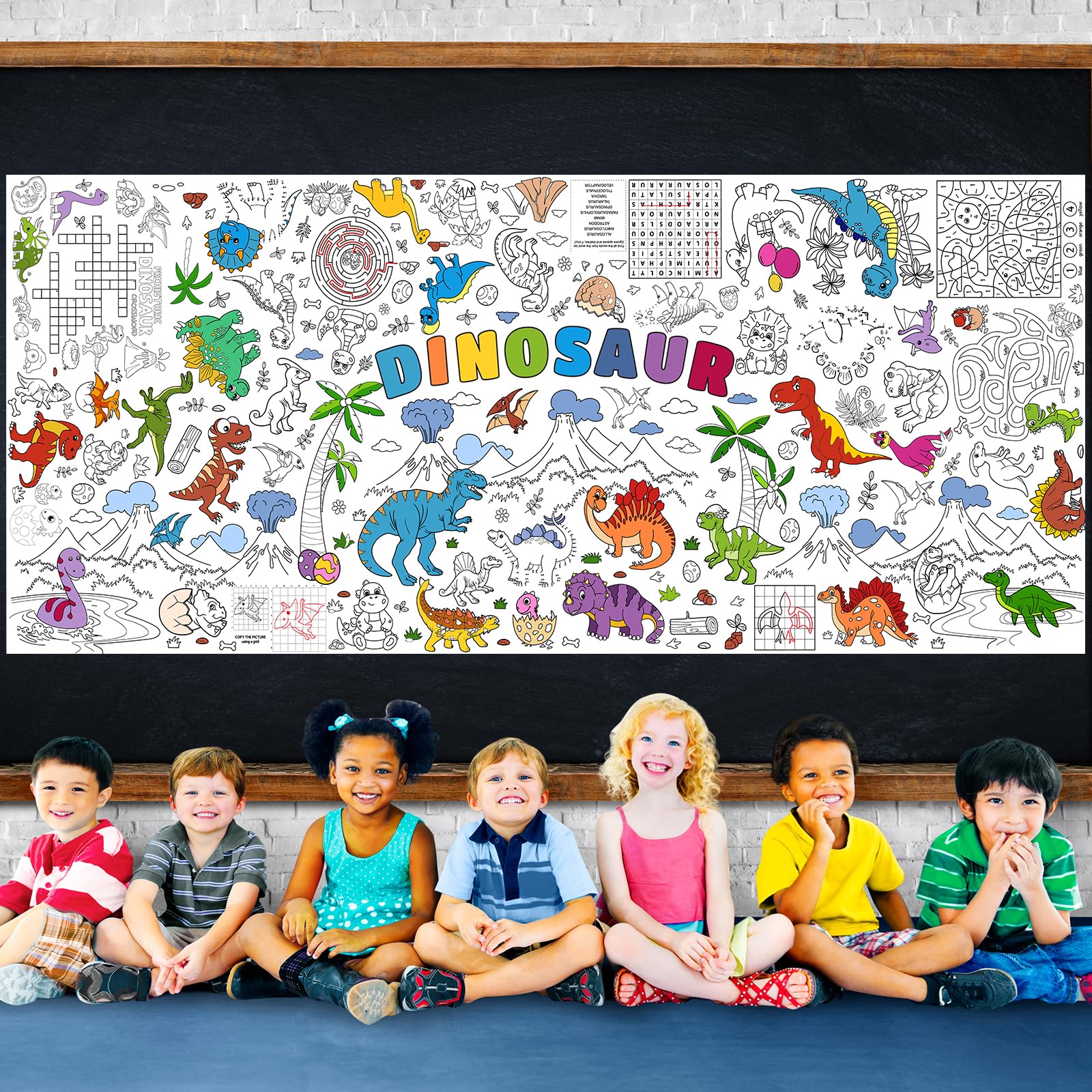 Zachely color-in poster is waterproof and stain-resistant.