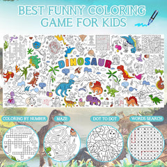 Zachely dino coloring prints feature T-Rex and stegosaurus for kids.