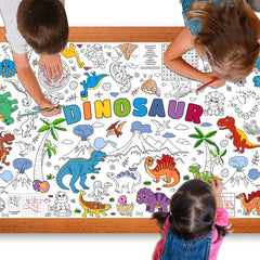 Zachely dinosaur giant coloring poster 30x72 inches for classroom activities.