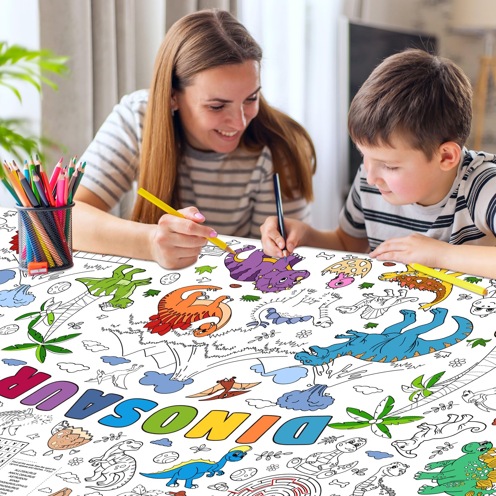 Zachely kids dinosaur party decor inspires crafts and photos.