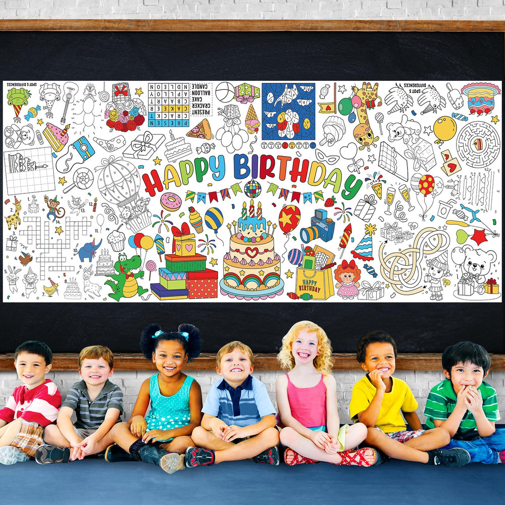 Zachely birthday poster backdrop tablecloth for photos