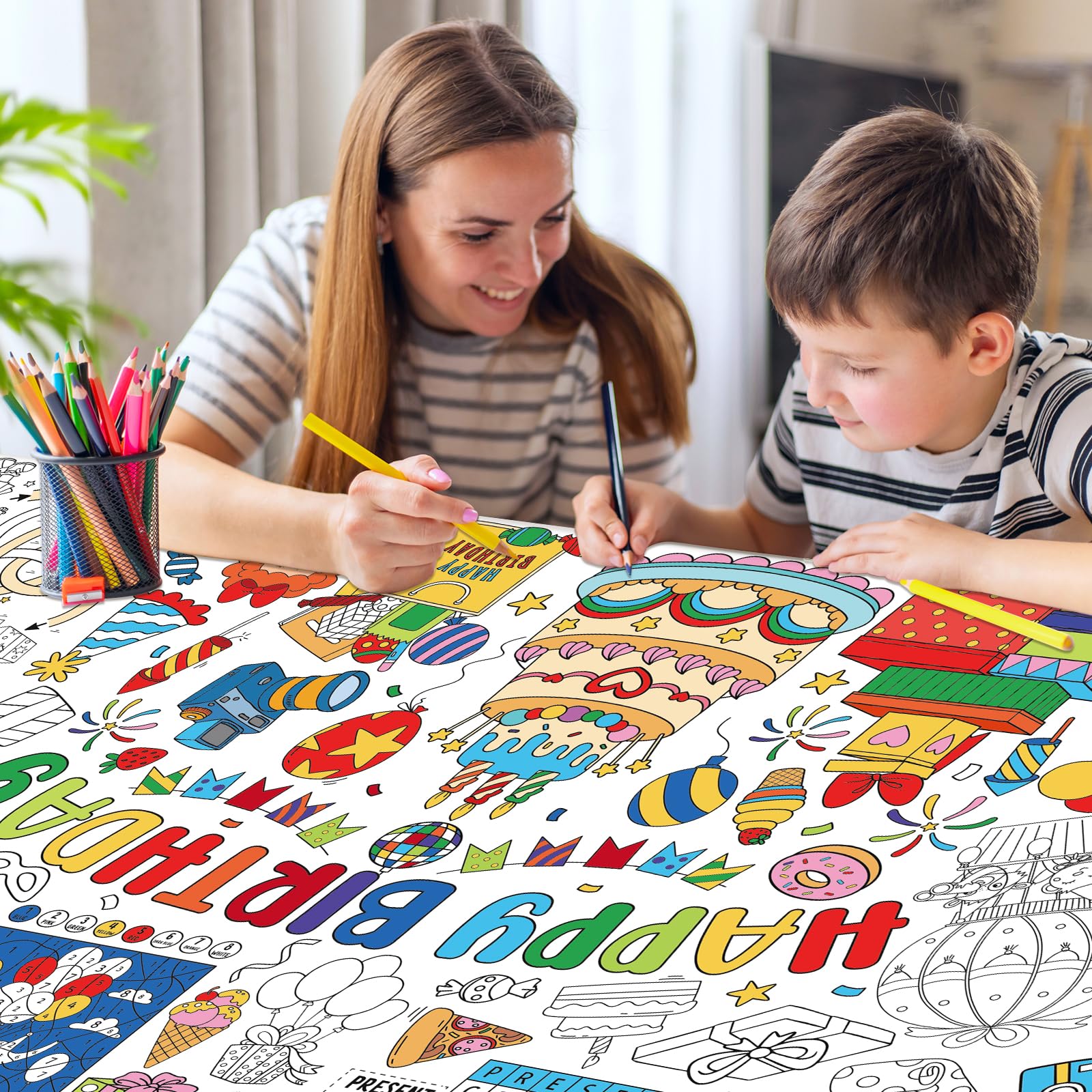 Zachely birthday poster word search for learning fun