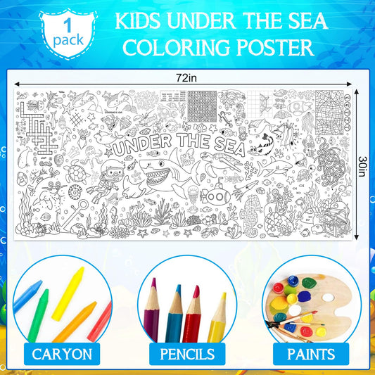 Zachely shark design coloring page for kids' creative stations.